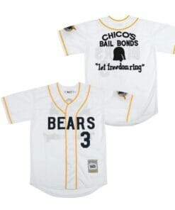 Chico Bail Bonds Bad News Bears Baseball Jersey White