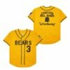 Chico Bail Bonds Bad News Bears Baseball Jersey Yellow