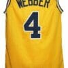 Chris Webber #4 Custom College Basketball Jersey New Sewn Yellow 6 Chris Webber #4 Custom College Basketball Jersey New Sewn Yellow