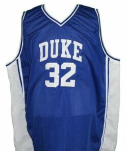 Christian Laettner #32 Custom College Basketball Jersey New Sewn Blue