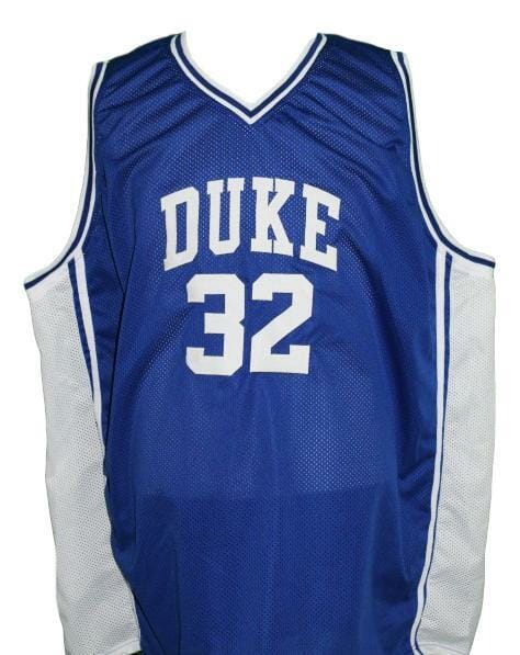 Christian Laettner #32 Custom College Basketball Jersey New Sewn Blue 2 Christian Laettner #32 Custom College Basketball Jersey New Sewn Blue