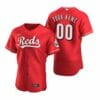 Cincinnati Reds Custom Name Number Baseball Jersey Scarlet Stitched