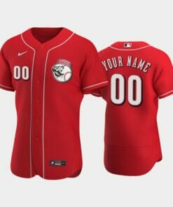 Cincinnati Reds Custom Name Number Flexbase Baseball Jersey Scarlet