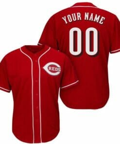 Cincinnati Reds Customizable Custom Baseball Jersey Red