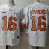 Clemson Tigers #16 Trevor Lawrence College Football Jersey White