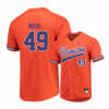 Clemson Tigers 49 Regan Reid Orange Elite College Baseball Jersey