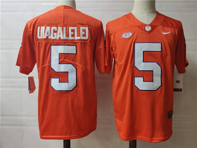 Clemson Tigers #5 Uiagalelei College Football Jersey Stitched 1 Clemson Tigers #5 Uiagalelei College Football Jersey Stitched