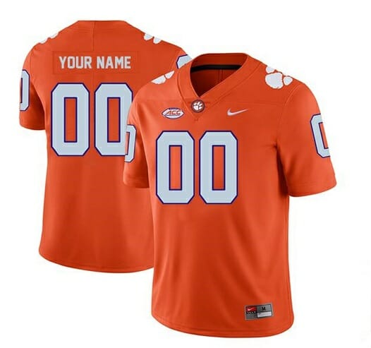 Clemson Tigers Custom Jersey Legend Stitched College NCAA Football Orange 1 Clemson Tigers Custom Jersey Legend Stitched College NCAA Football Orange