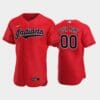 Cleveland Indians Custom Name Number Alternate Player Red Jersey
