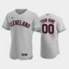 Cleveland Indians Custom Name Number Road Baseball Jersey Gray 5 Cleveland Indians Custom Name Number Road Baseball Jersey Gray
