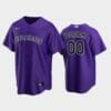 Colorado Rockies Custom Name Number Coolbase Baseball Jersey Purple