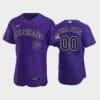 Colorado Rockies Custom Name Number Flexbase Baseball Jersey Purple