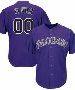 Colorado Rockies Customizable Pro Style Baseball Jersey Purple