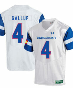 Colorado State Rams #4 Michael Gallup NCAA Football Jersey White