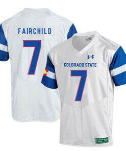 Colorado State Rams #7 Steve Fairchild NCAA Football Jersey White