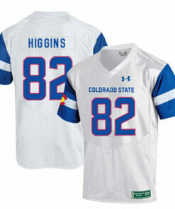 Colorado State Rams #82 Rashard Higgins NCAA Football Jersey White