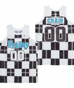 Craig Jones #00 Friday Movie Basketball Jersey