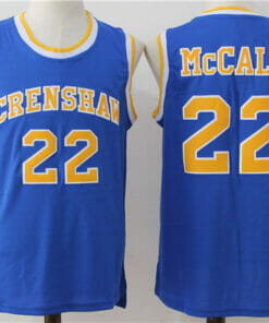 Crenshaw #22 Quincy Mccall Basketball Jersey Blue