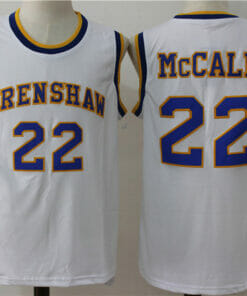 Crenshaw #22 Quincy Mccall Basketball Jersey White
