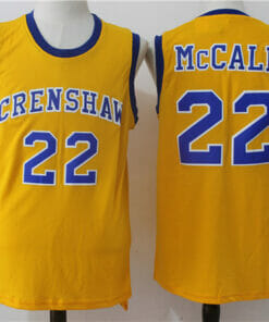 Crenshaw #22 Quincy Mccall Basketball Jersey Yellow