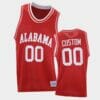 Custom Name Number Alabama Crimson Tide Red Throwback College Basketball Jersey