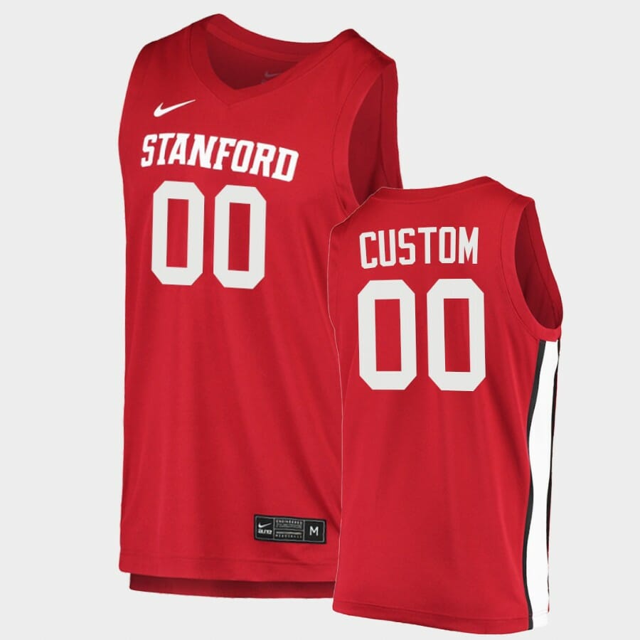 Custom Name Number Stanford Cardinal Red College Basketball Jersey 1 Custom Name Number Stanford Cardinal Red College Basketball Jersey