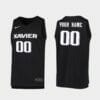Custom Name Number Xavier Musketeers Black Replica 2019 20 College Basketball Jersey