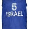Custom Name # Team Israel Basketball Jersey New Sewn Blue