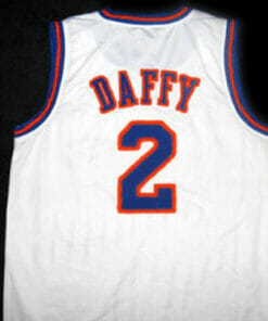 Daffy Duck #2 Tune Squad Space Jam Basketball Jersey White