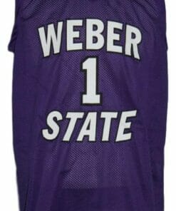 Damian Lillard #1 Custom College Basketball Jersey New Sewn Purple