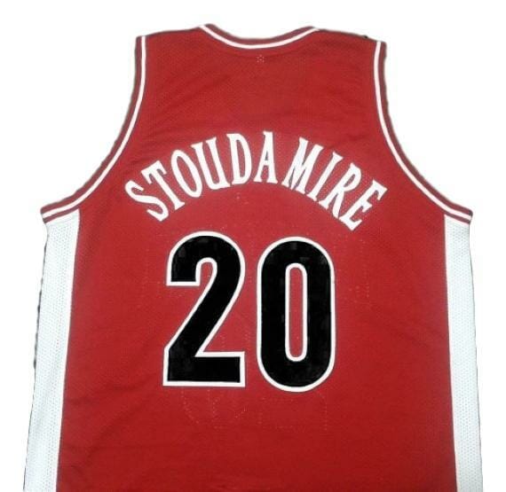Damon Stoudamire College Basketball Jersey Sewn Red 1 Damon Stoudamire College Basketball Jersey Sewn Red