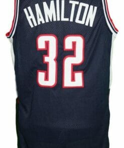 Daniel Hamilton #32 College Basketball Jersey Sewn Navy Blue