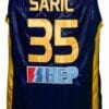 Dario Saric #35 KK Zagreb Croatia Basketball Jersey New Sewn Navy Blue 7 Dario Saric #35 KK Zagreb Croatia Basketball Jersey New Sewn Navy Blue