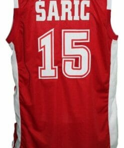 Dario Saric Croatia Basketball Jersey New Sewn Red