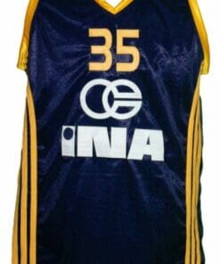 Dario Saric #35 KK Zagreb Croatia Basketball Jersey New Sewn Navy Blue