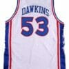 Darryl Dawkins #53 Philadelphia Basketball Jersey Sewn White