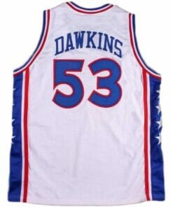 Darryl Dawkins #53 Philadelphia Basketball Jersey Sewn White