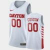 Dayton Flyers Custom Name Number White College Basketball Jersey 1