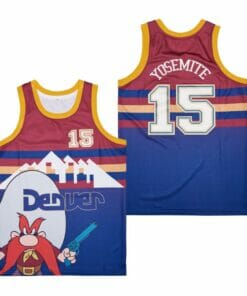 Denver #15 Yosemitte Movie Basketball Jersey Multi Color