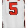 Deron Williams #5 Custom College Basketball Jersey White
