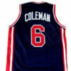 Derrick Coleman #6 Team USA Basketball Jersey Navy Blue 9 Derrick Coleman #6 Team USA Basketball Jersey Navy Blue