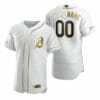 Detroit Tigers Custom Name Number Baseball Jersey White Golden 5 Detroit Tigers Custom Name Number Baseball Jersey White Golden