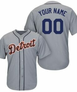Detroit Tigers Customizable Pro Style Baseball Jersey Grey