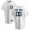 Detroit Tigers Home Custom Name Number Coolbase Baseball Jersey White 4 Detroit Tigers Home Custom Name Number Coolbase Baseball Jersey White