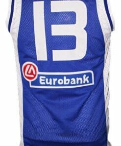 Dimitris Diamantidis #13 Greece Custom Basketball Jersey Blue