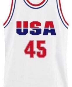 Donald Trump #45 Team USA Basketball Jersey White