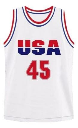 Donald Trump #45 Team USA Basketball Jersey White