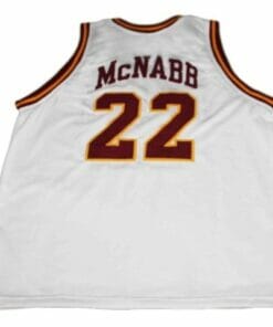 Donovan McNabb #22 Mount Carmel High School Basketball Jersey White