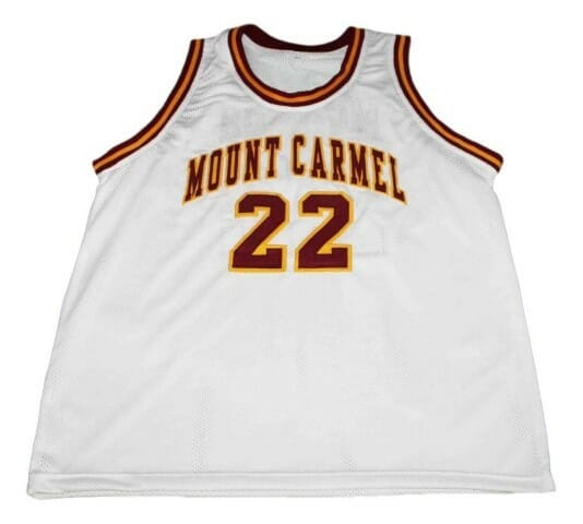 Donovan McNabb #22 Mount Carmel High School Basketball Jersey White