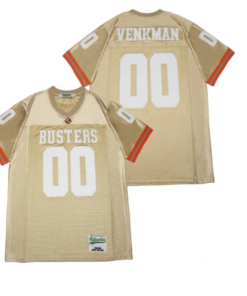 Dr.Peter #00 Venkman Ghost Busters Football Jersey